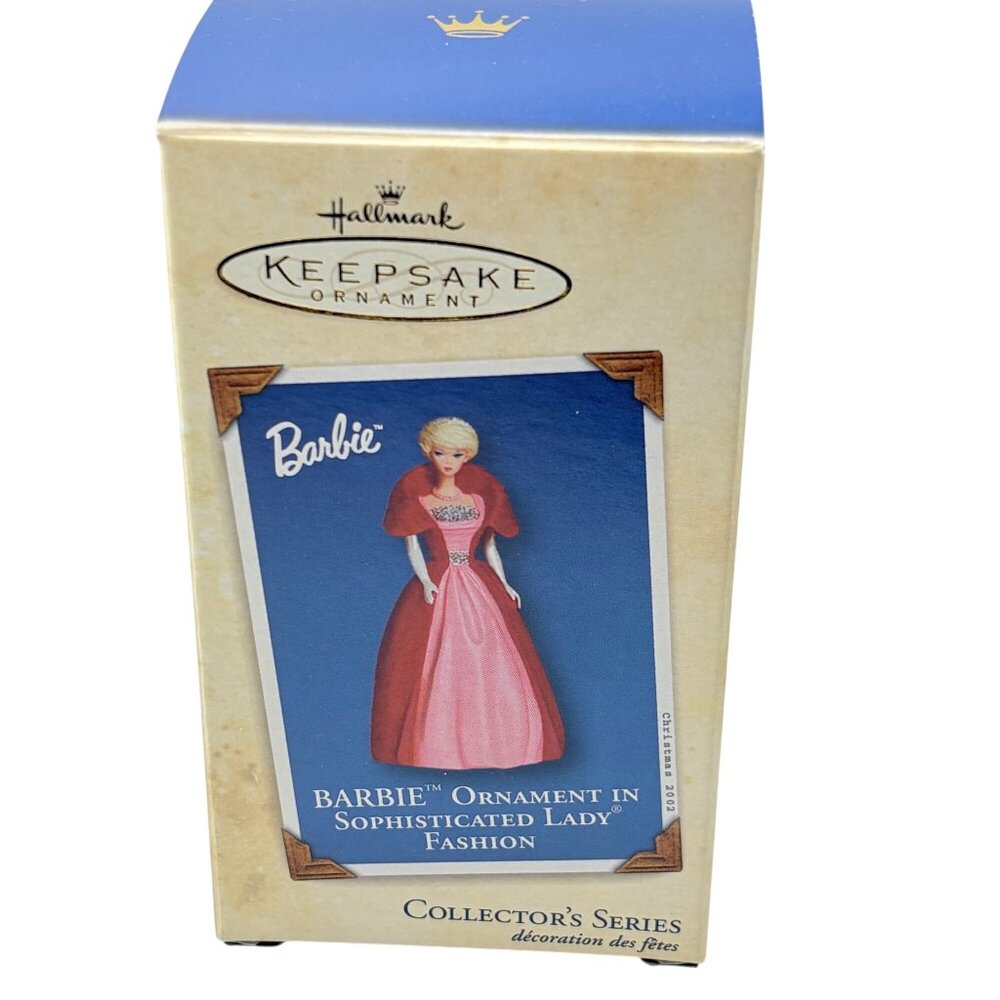 Hallmark Barbie Ornament In Sophisticated Lady Fashion Collectors Series 2002